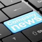 News concept: Company News on computer keyboard background