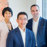 Valerie Chou, Peter Tung, Johan Riddergard  (left to right), Lioncrest Global