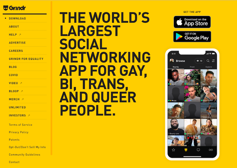 What does grindr networking mean?