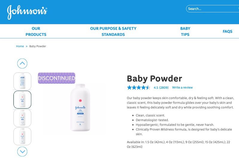 United States Appeal Court Rejects $430 Billion Johnson & Johnson Chapter  11 Bankruptcy Filing in 2021 for Talc Company to Avoid $3.5 Billion  Liabilities for 38,000 Legal Claims Related to Talc Baby