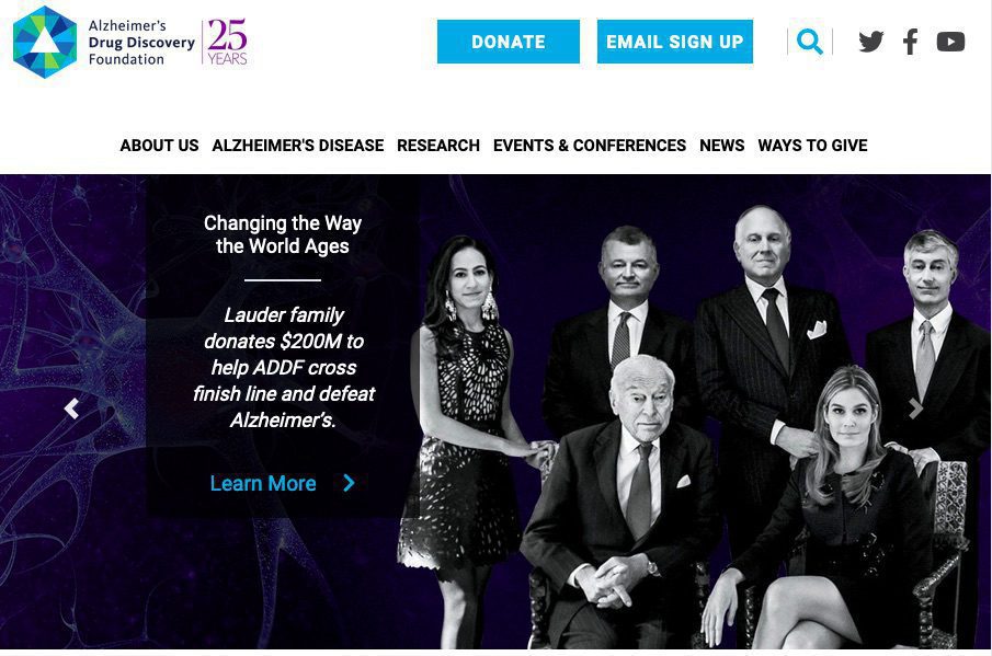 Ronald and Leonard Lauder Donate $200 Million to Alzheimer's Research