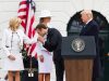 Emmanuel Macron & Brigitte Macron with Donald Trump