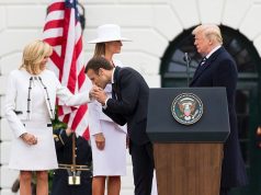 Emmanuel Macron & Brigitte Macron with Donald Trump