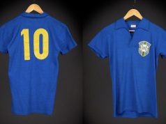 Pele (Edson Arantes do Nascimento) at Age 17 First World Cup Final No. 10 Jersey in 1958
